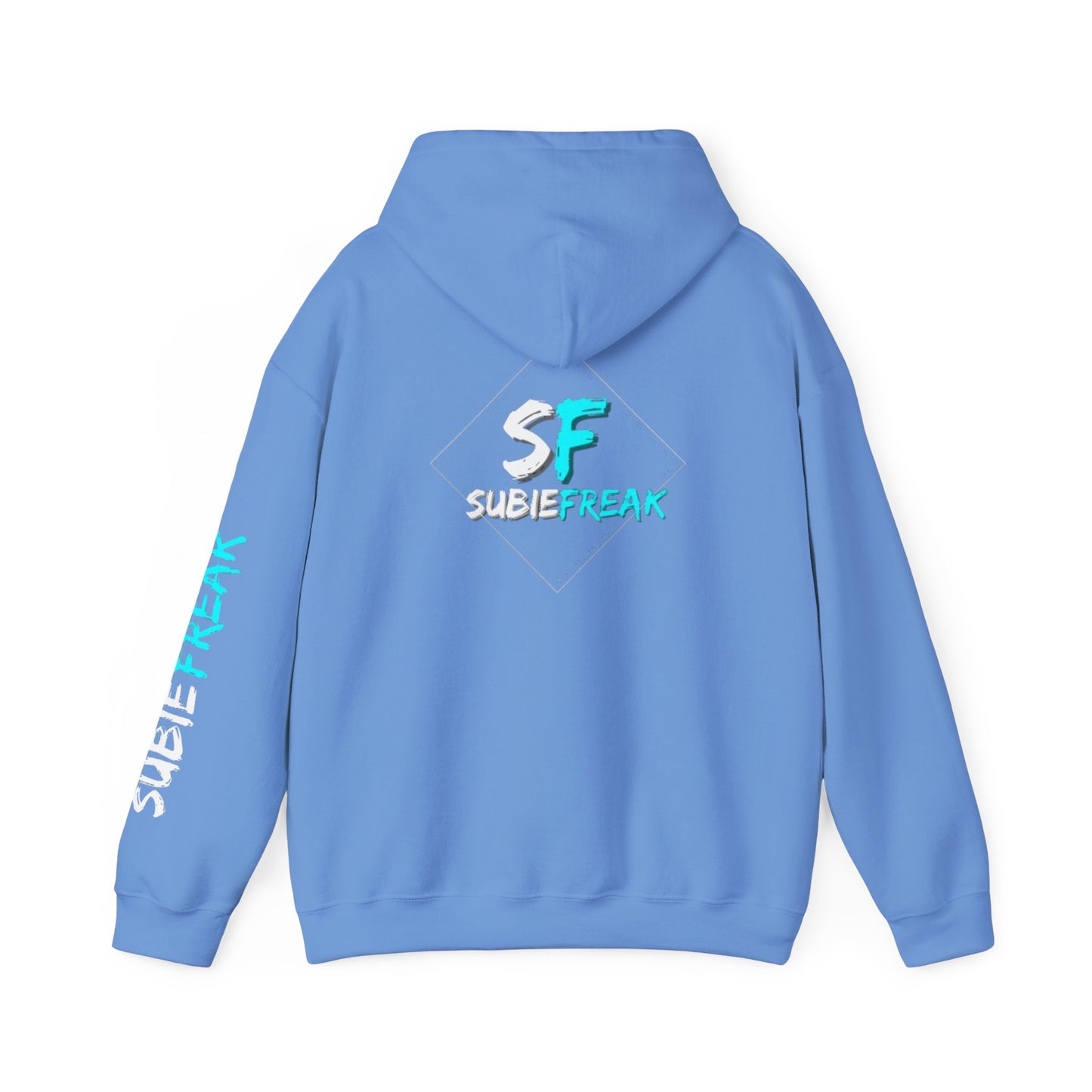 SubieFreak Hyper Teal Letter Graphic Hoodie