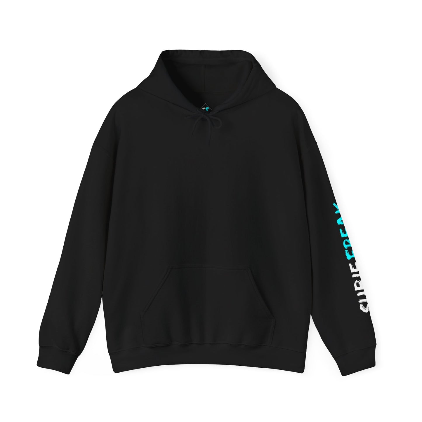 SubieFreak Hyper Teal Letter Graphic Hoodie