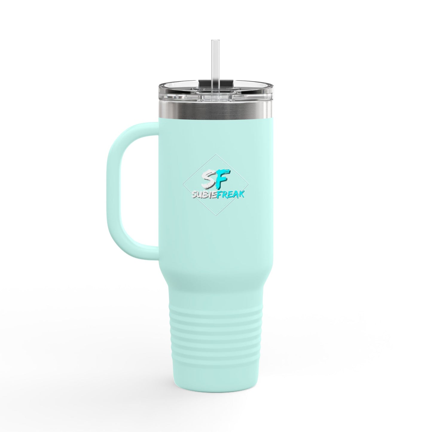 SubieFreak Teal logo 40oz Travel Mug for Hot & Cold Drinks