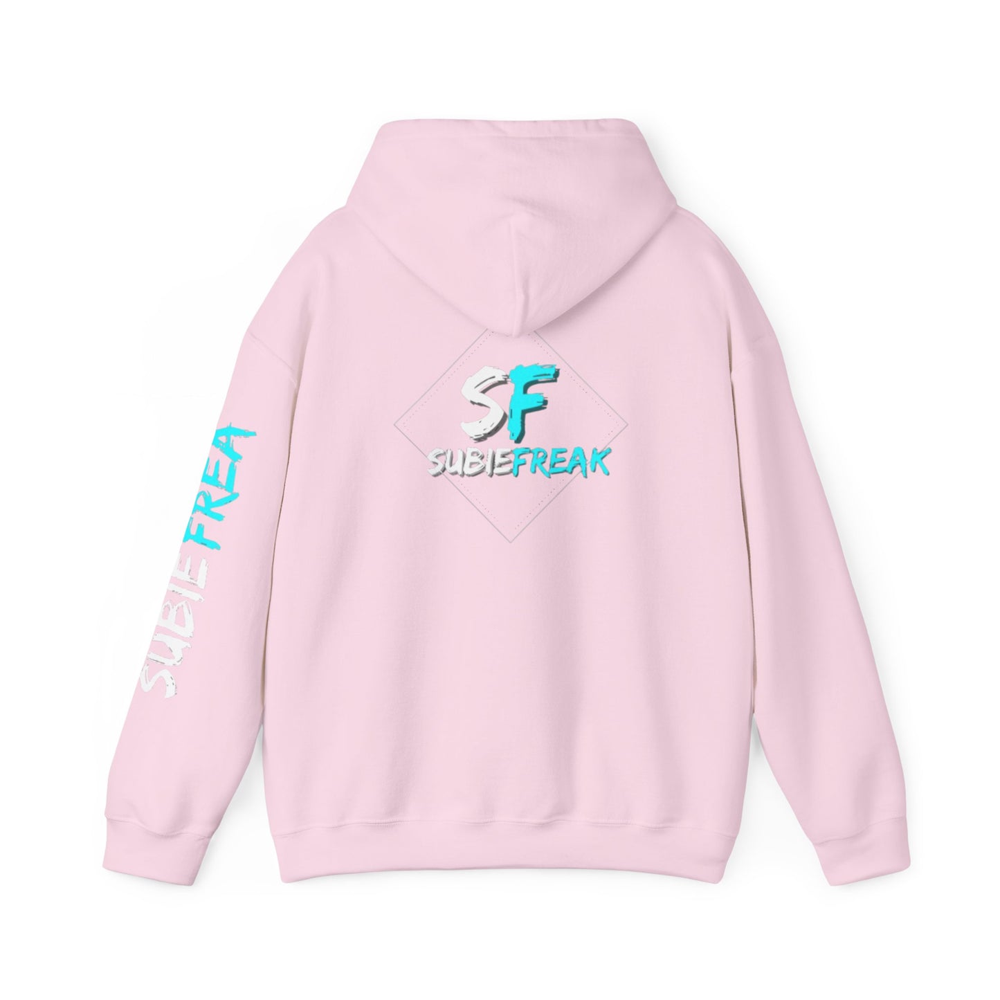 SubieFreak Hyper Teal Letter Graphic Hoodie