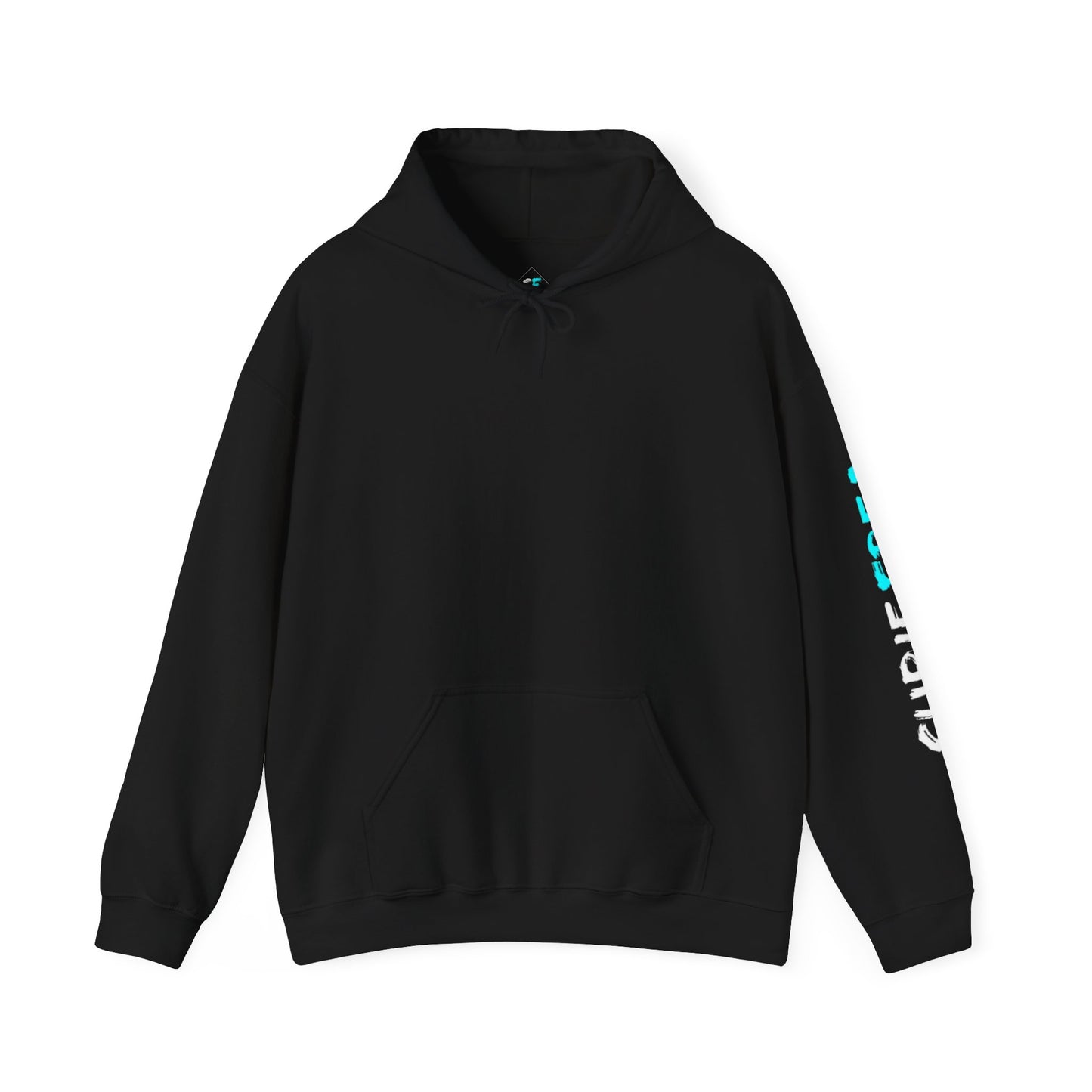 SubieFreak Hyper Teal Letter Graphic Hoodie