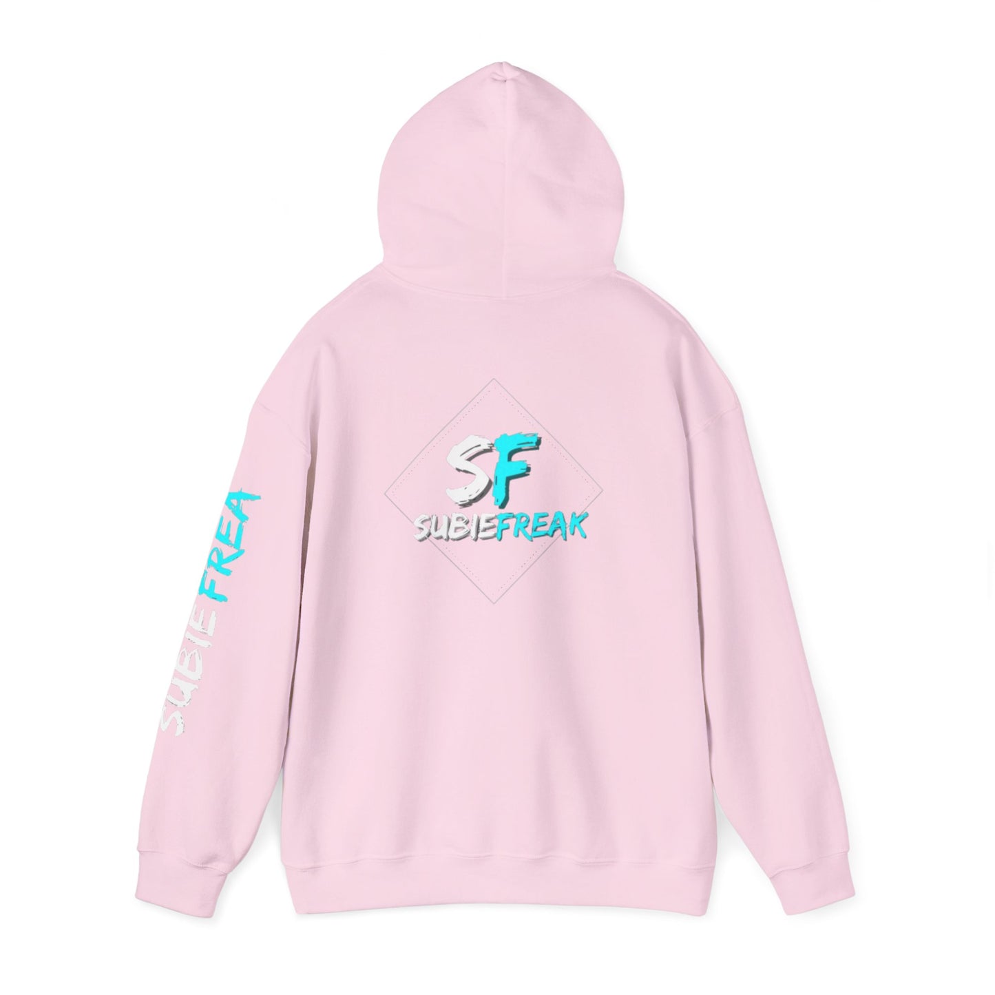 SubieFreak Hyper Teal Letter Graphic Hoodie