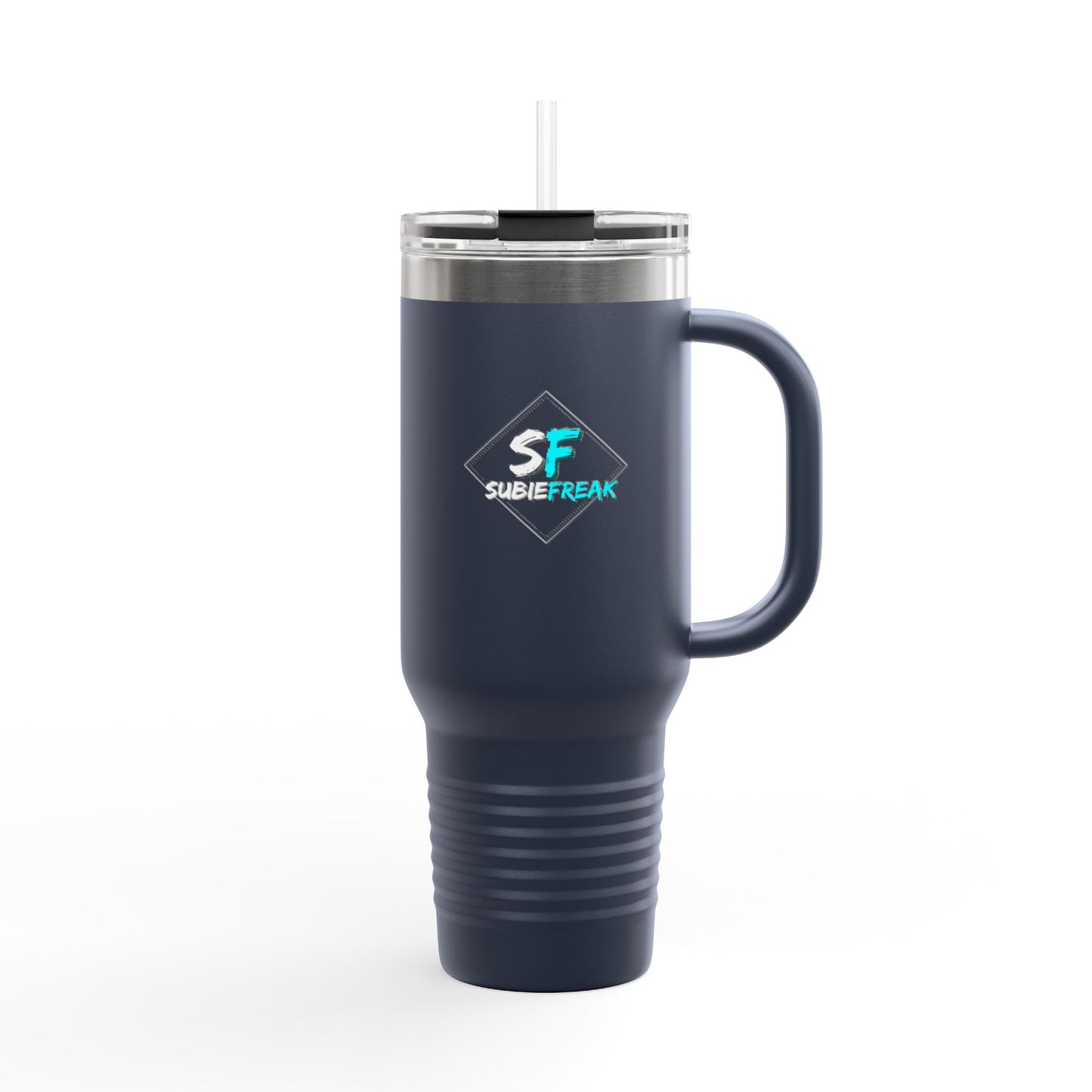SubieFreak Teal logo 40oz Travel Mug for Hot & Cold Drinks