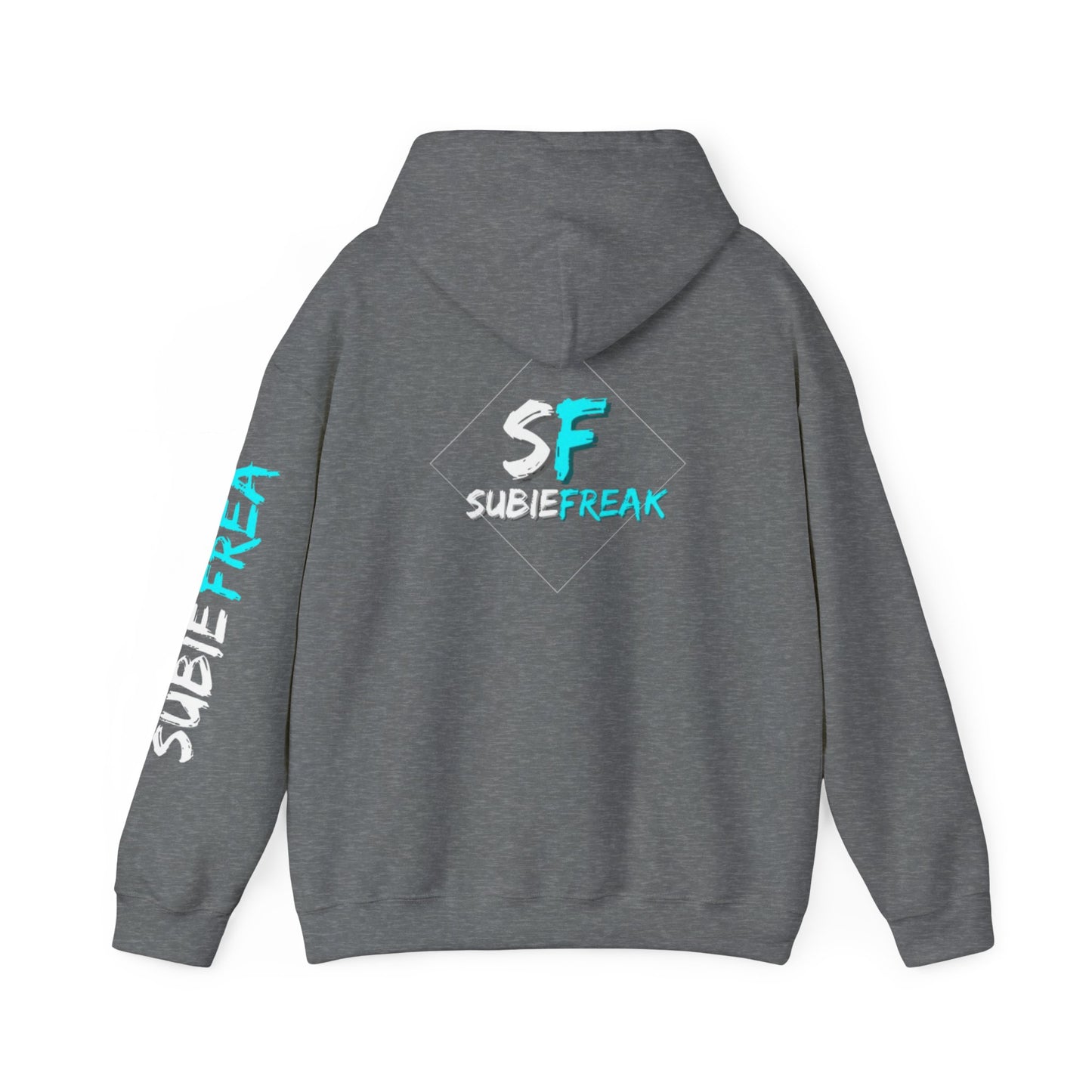 SubieFreak Hyper Teal Letter Graphic Hoodie