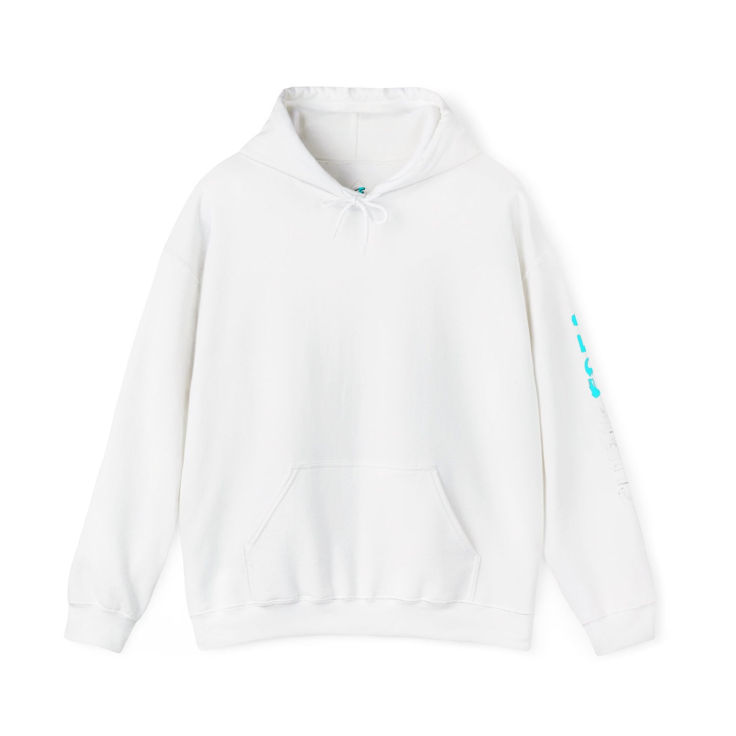 SubieFreak Hyper Teal Letter Graphic Hoodie