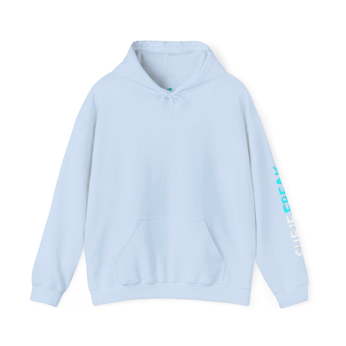 SubieFreak Hyper Teal Letter Graphic Hoodie