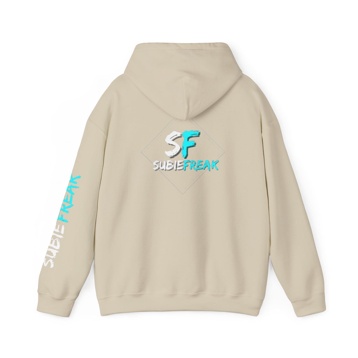 SubieFreak Hyper Teal Letter Graphic Hoodie