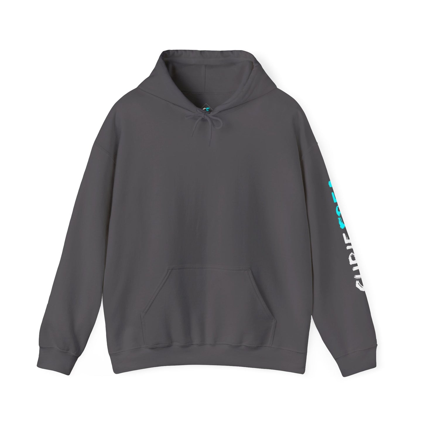 SubieFreak Hyper Teal Letter Graphic Hoodie