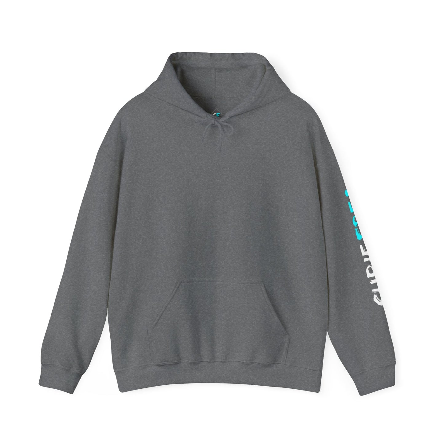 SubieFreak Hyper Teal Letter Graphic Hoodie