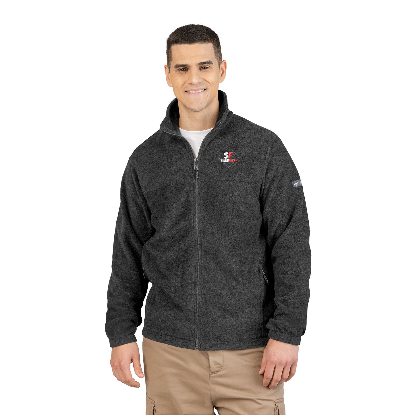 SubieFreak Red Letter Columbia Fleece Jacket - Embroidered Winter Layer