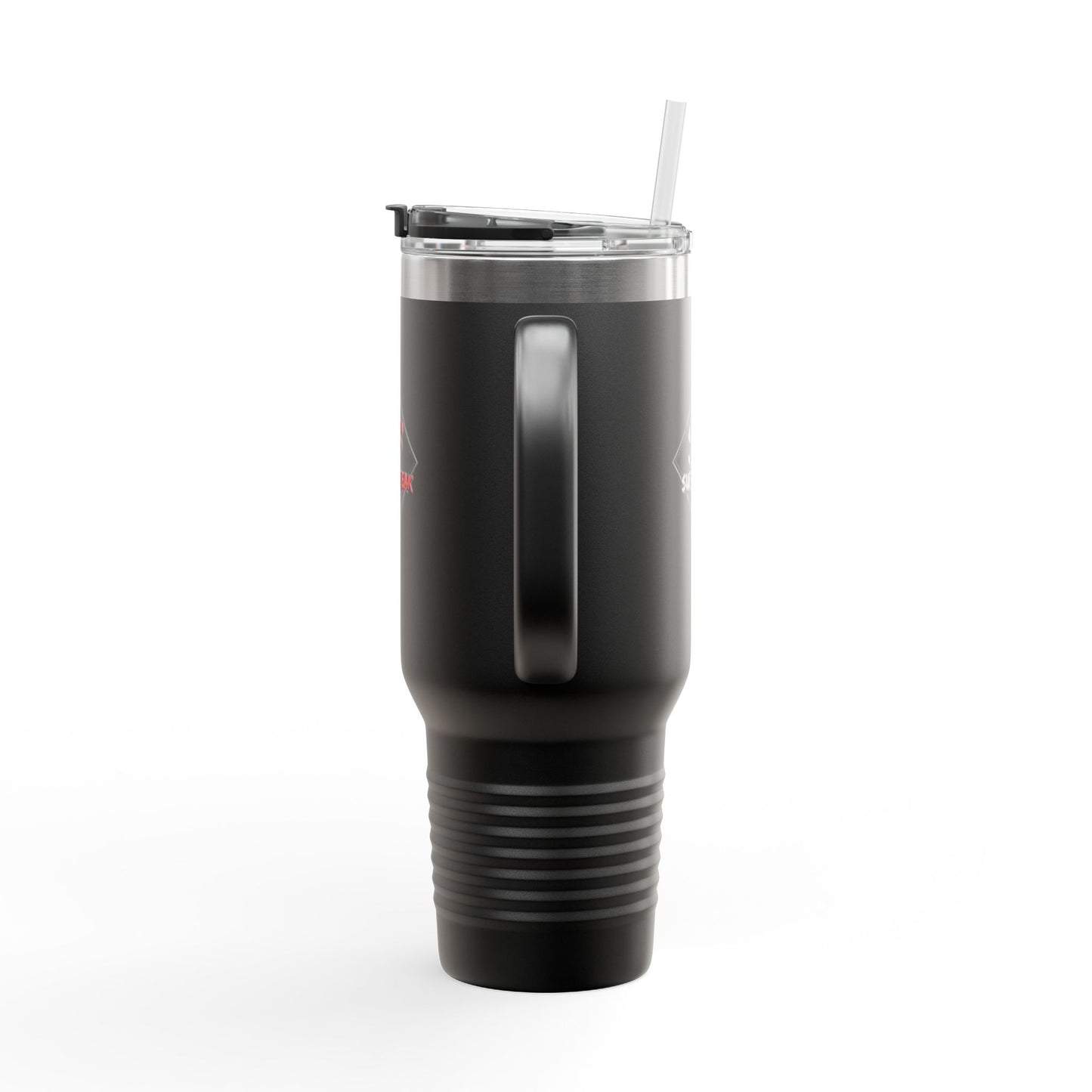 SubieFreak Red logo 40oz Travel Mug for Hot & Cold Drinks