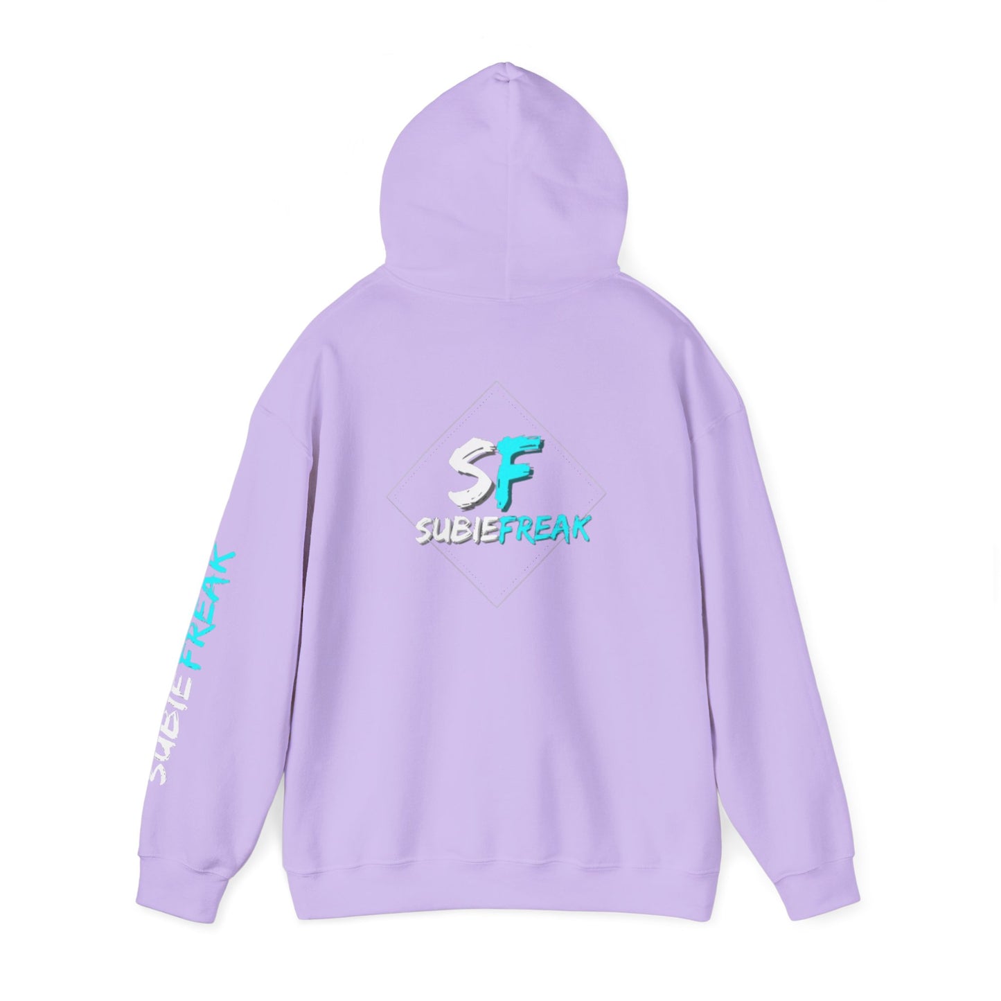 SubieFreak Hyper Teal Letter Graphic Hoodie