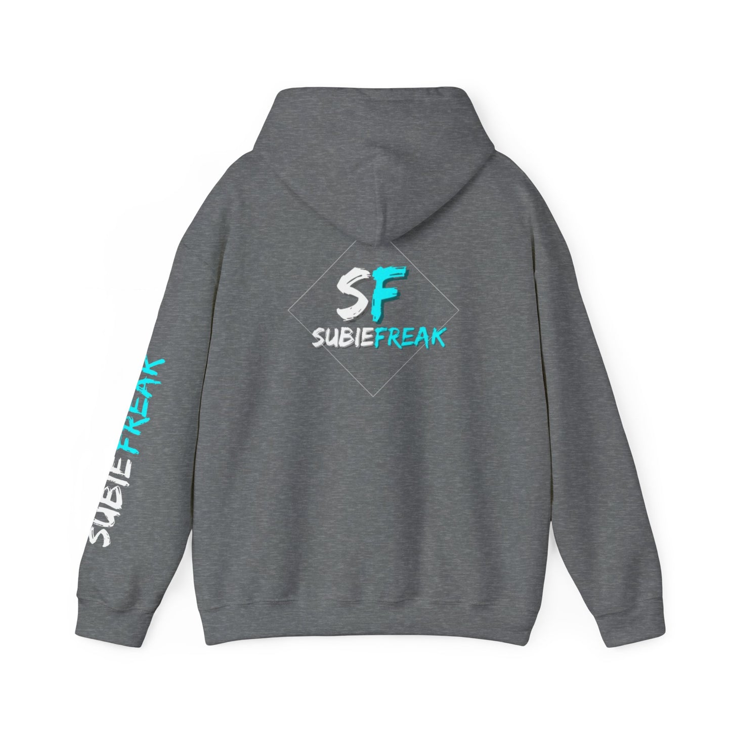 SubieFreak Hyper Teal Letter Graphic Hoodie