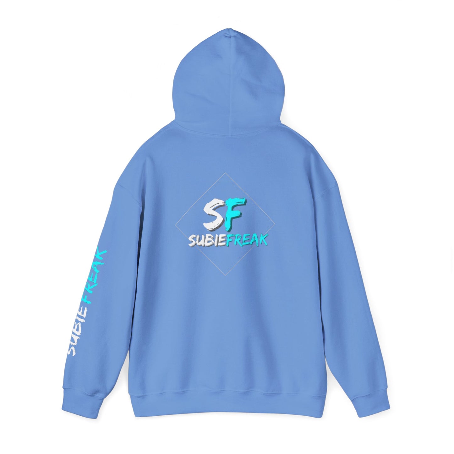 SubieFreak Hyper Teal Letter Graphic Hoodie