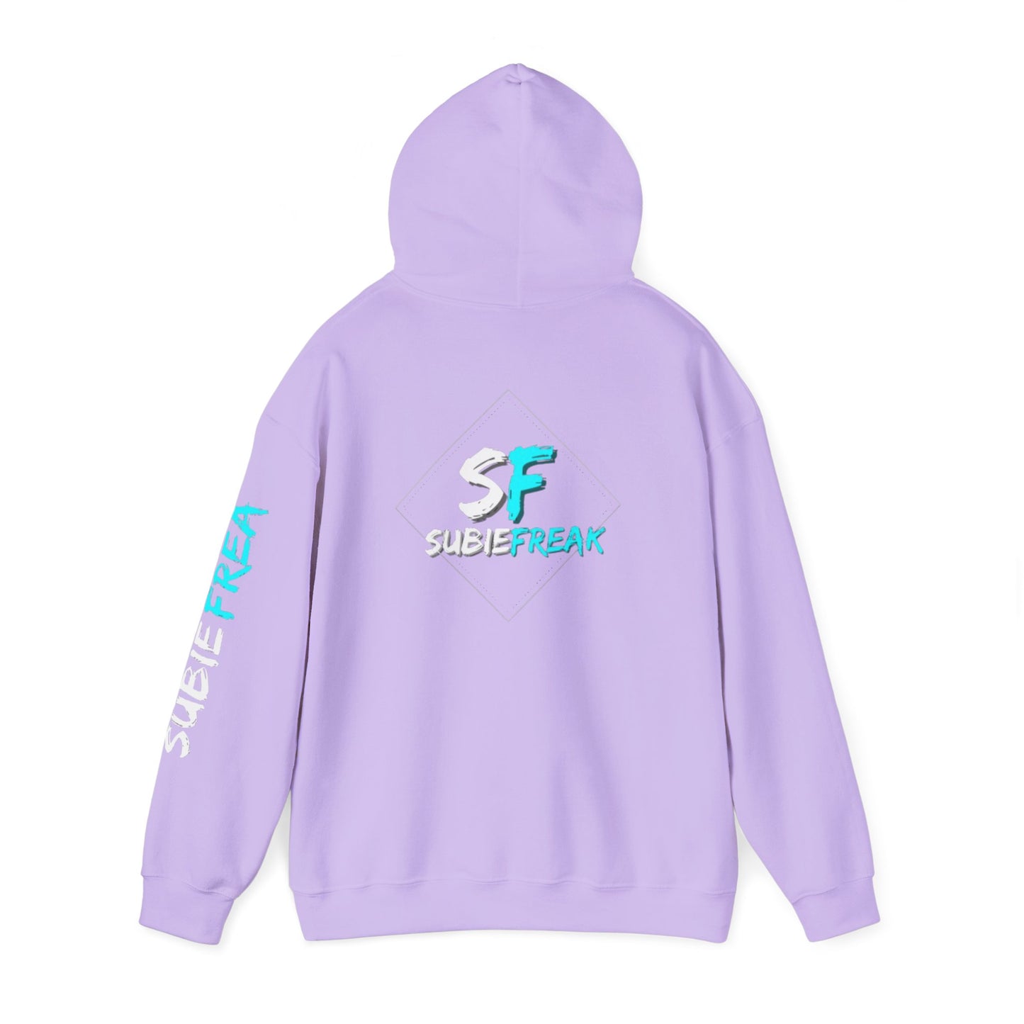 SubieFreak Hyper Teal Letter Graphic Hoodie