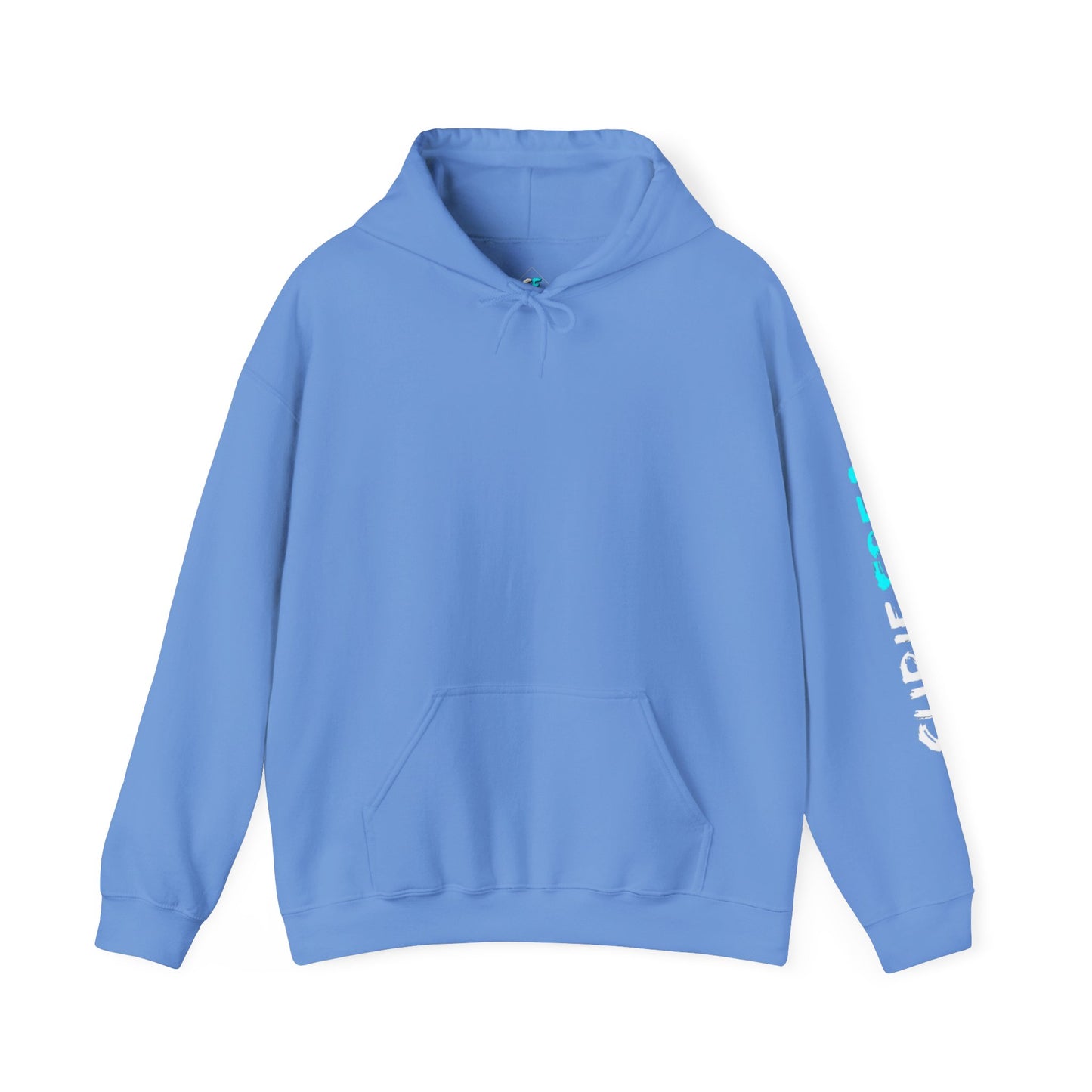 SubieFreak Hyper Teal Letter Graphic Hoodie