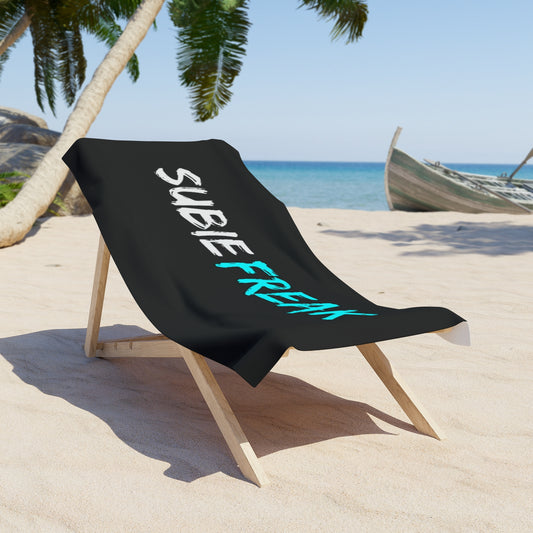 SubieFreak Hyper Teal Beach Towel