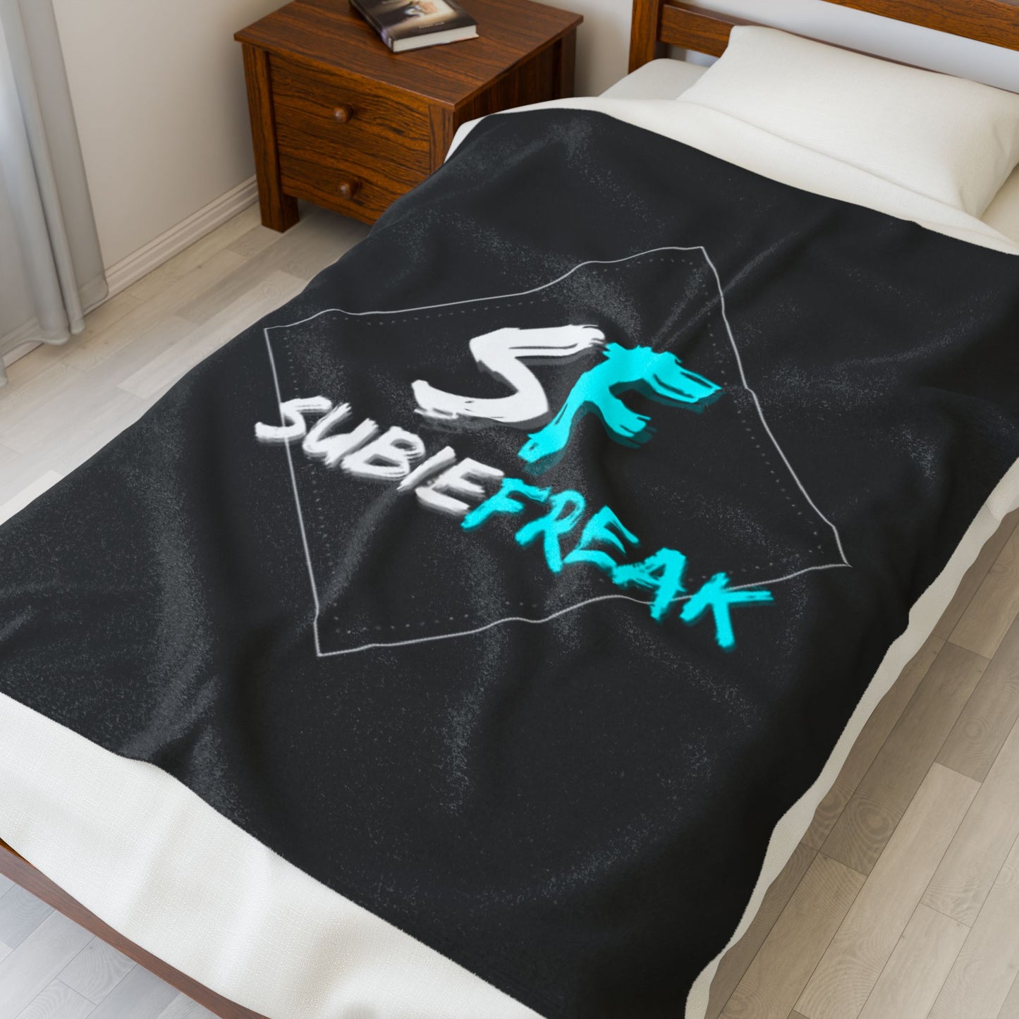 SubieFreak Hyper Teal Plush Blanket