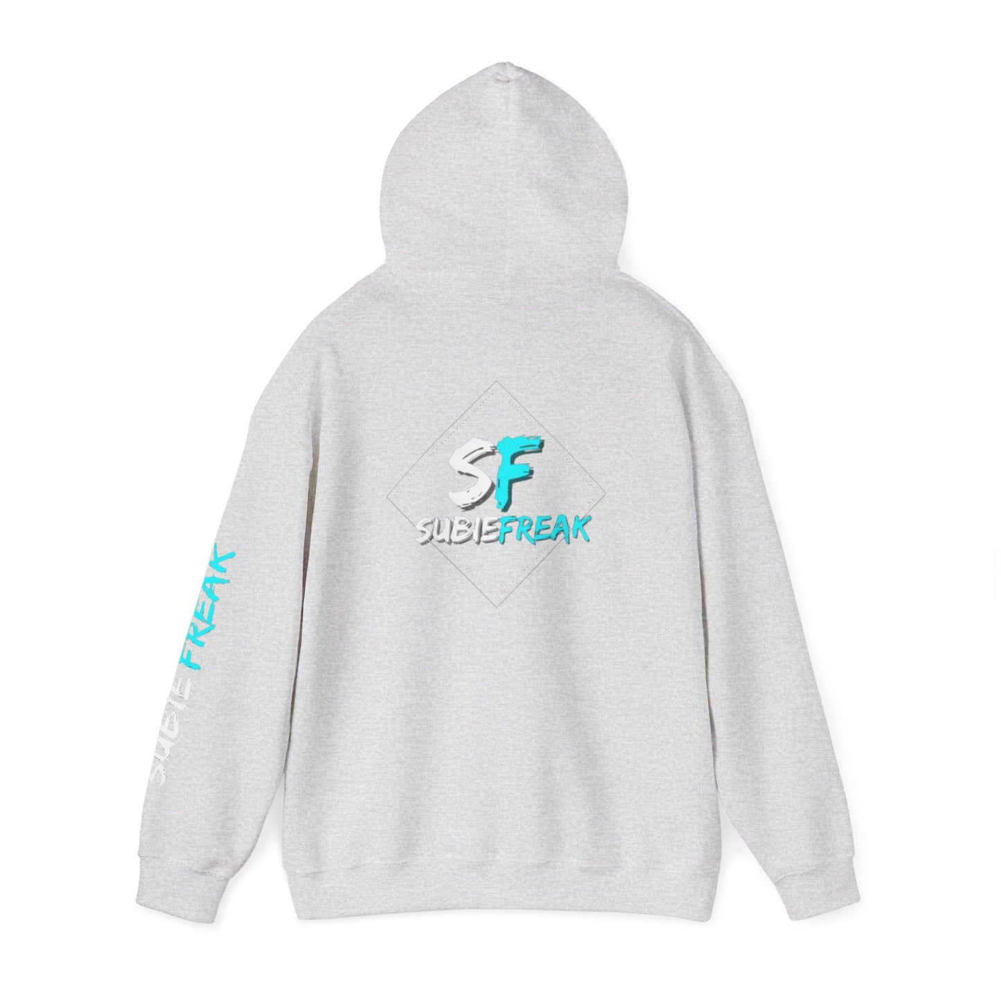 SubieFreak Hyper Teal Letter Graphic Hoodie