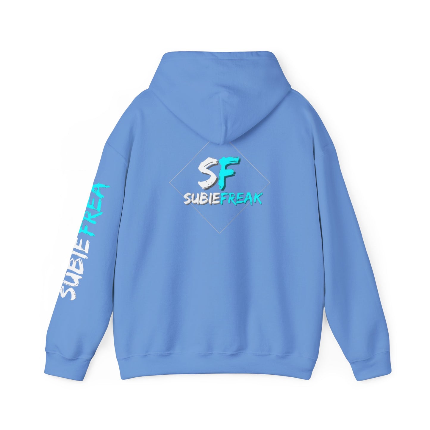 SubieFreak Hyper Teal Letter Graphic Hoodie