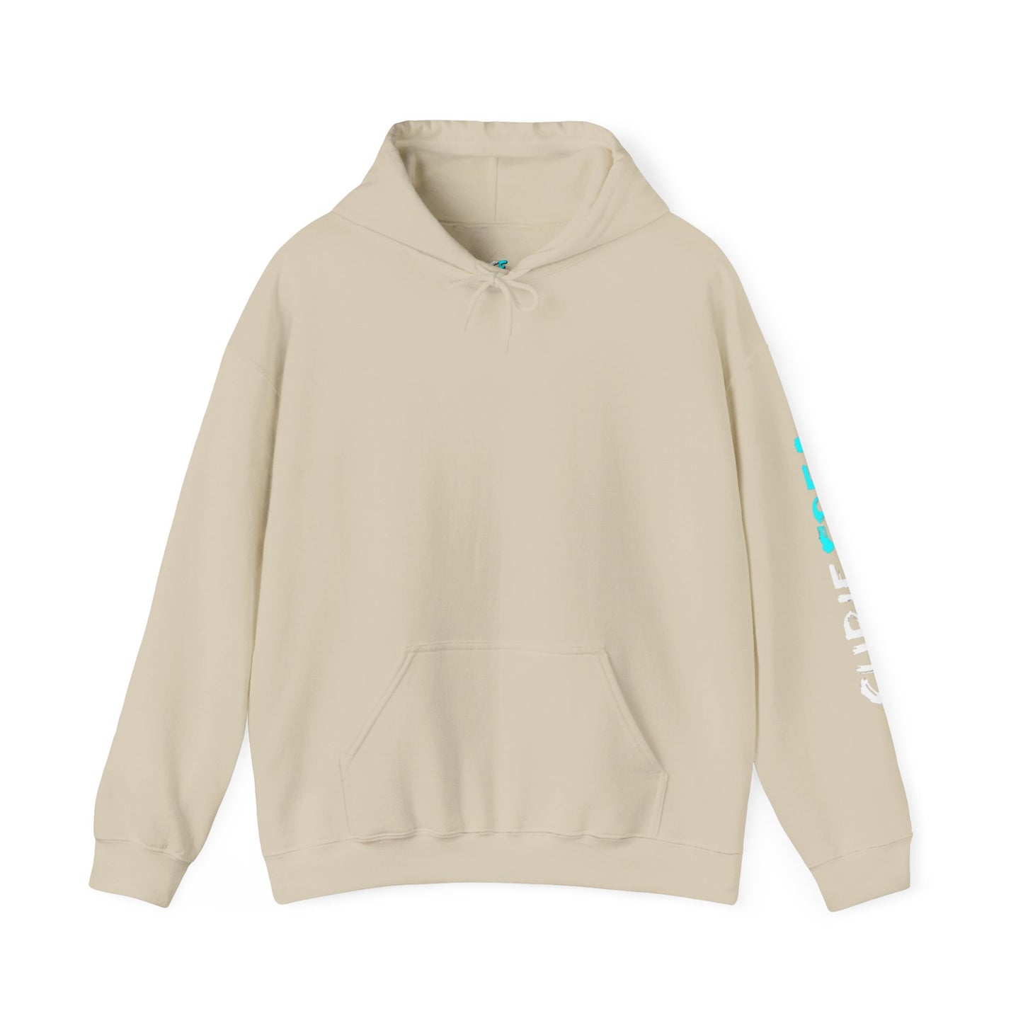 SubieFreak Hyper Teal Letter Graphic Hoodie
