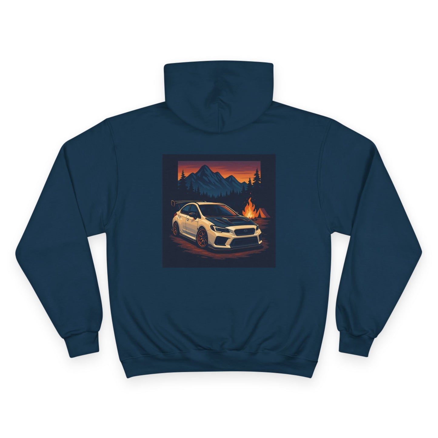 SubieFreak campfire Champion hoodie