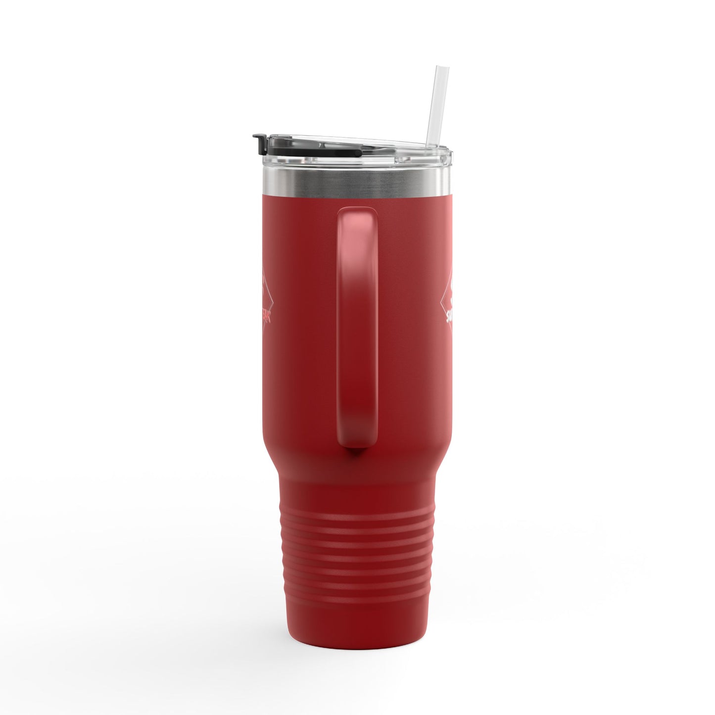SubieFreak Red logo 40oz Travel Mug for Hot & Cold Drinks