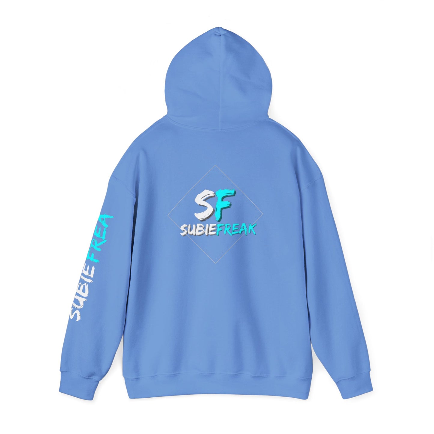 SubieFreak Hyper Teal Letter Graphic Hoodie