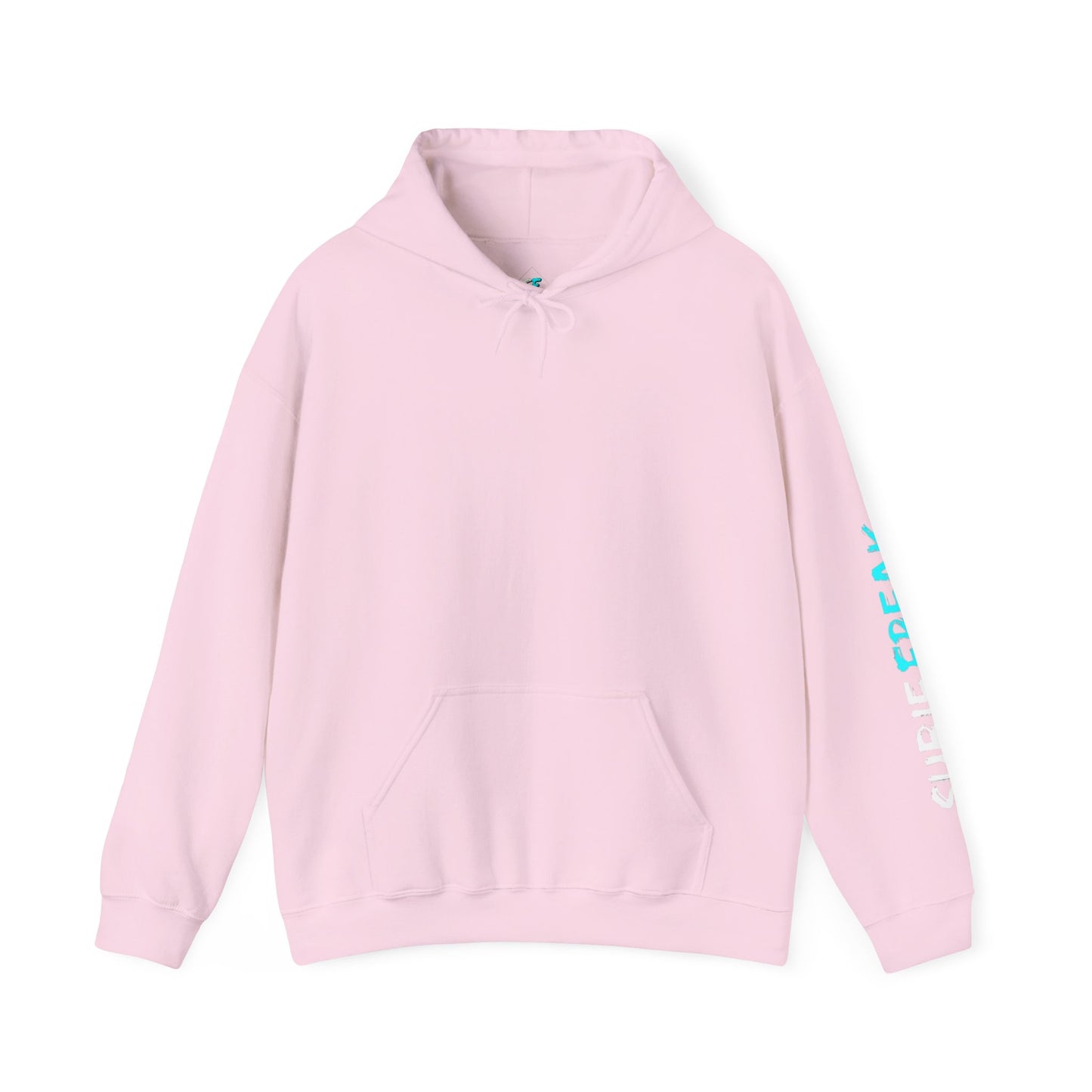 SubieFreak Hyper Teal Letter Graphic Hoodie