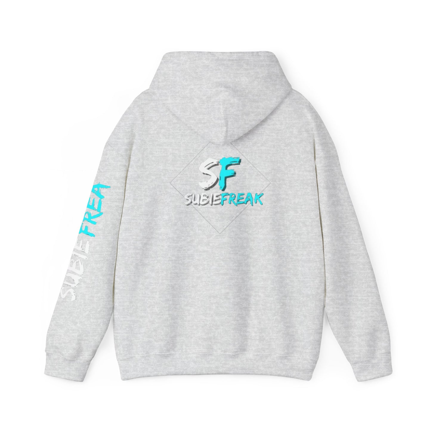 SubieFreak Hyper Teal Letter Graphic Hoodie