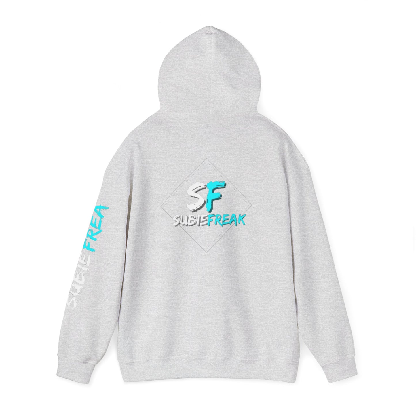 SubieFreak Hyper Teal Letter Graphic Hoodie
