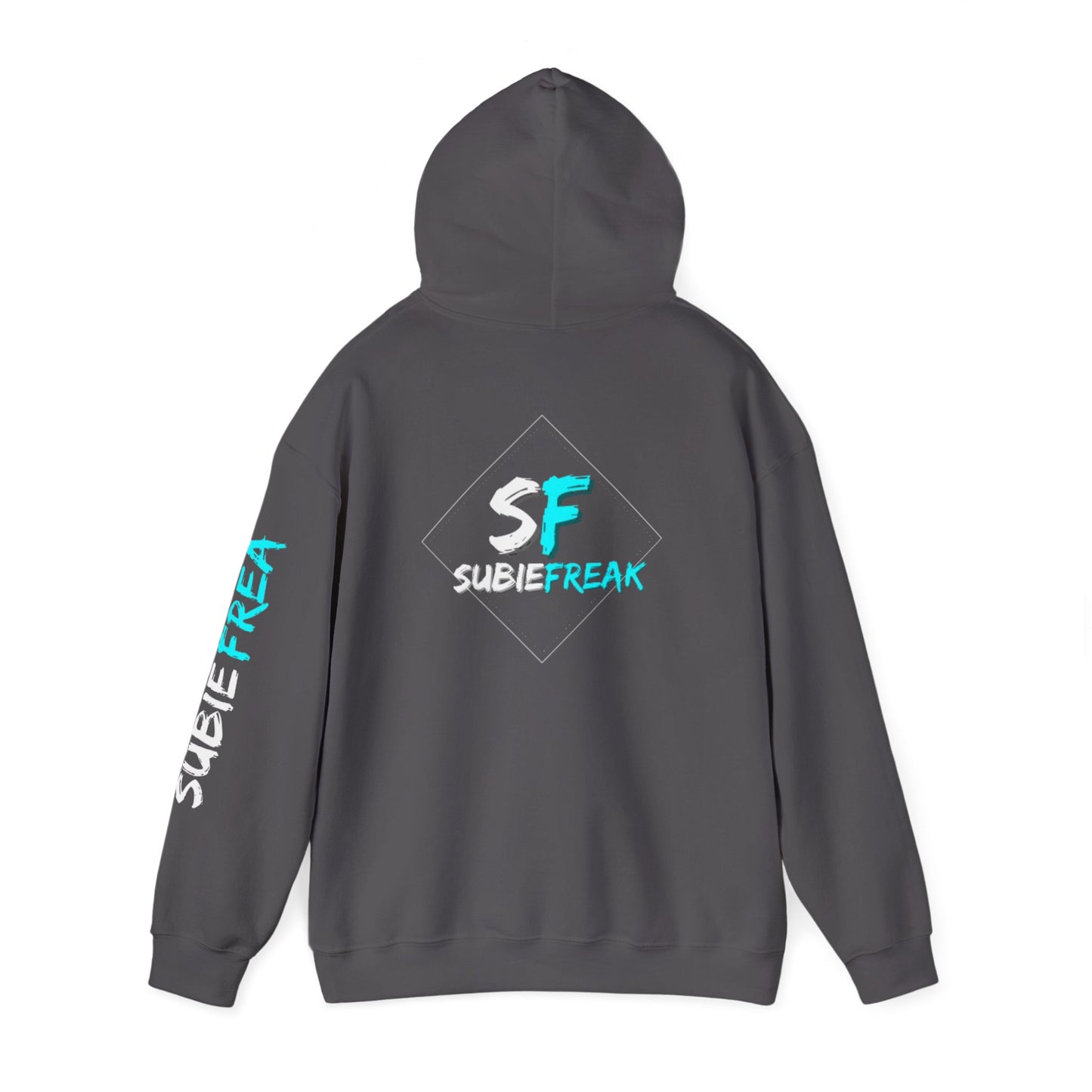 SubieFreak Hyper Teal Letter Graphic Hoodie
