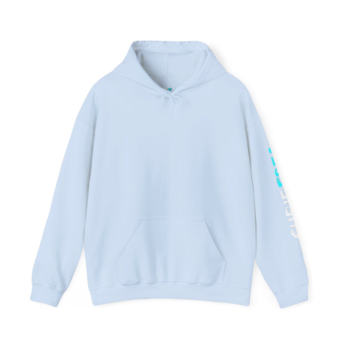 SubieFreak Hyper Teal Letter Graphic Hoodie