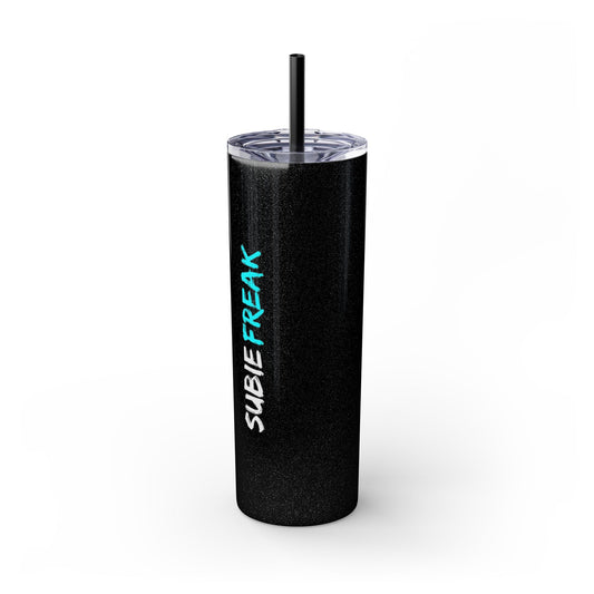 SubieFreak Teal Lettering Tumbler: Cool 20oz Travel Mug