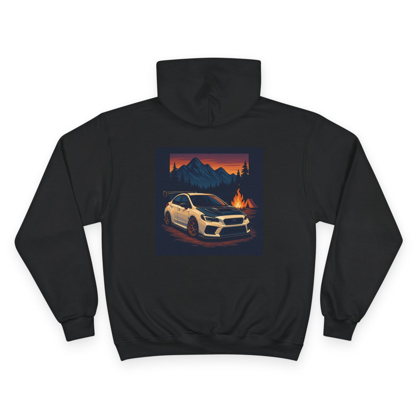 SubieFreak campfire Champion hoodie