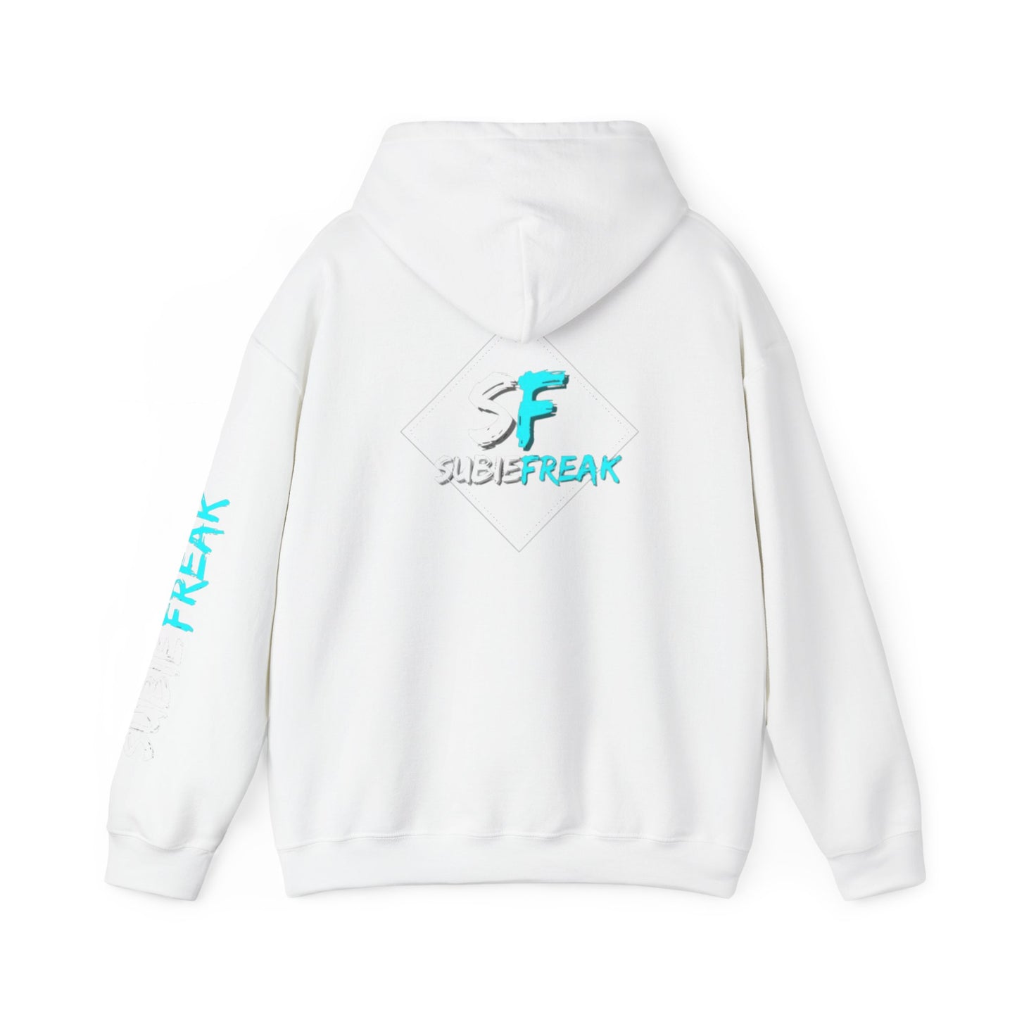 SubieFreak Hyper Teal Letter Graphic Hoodie