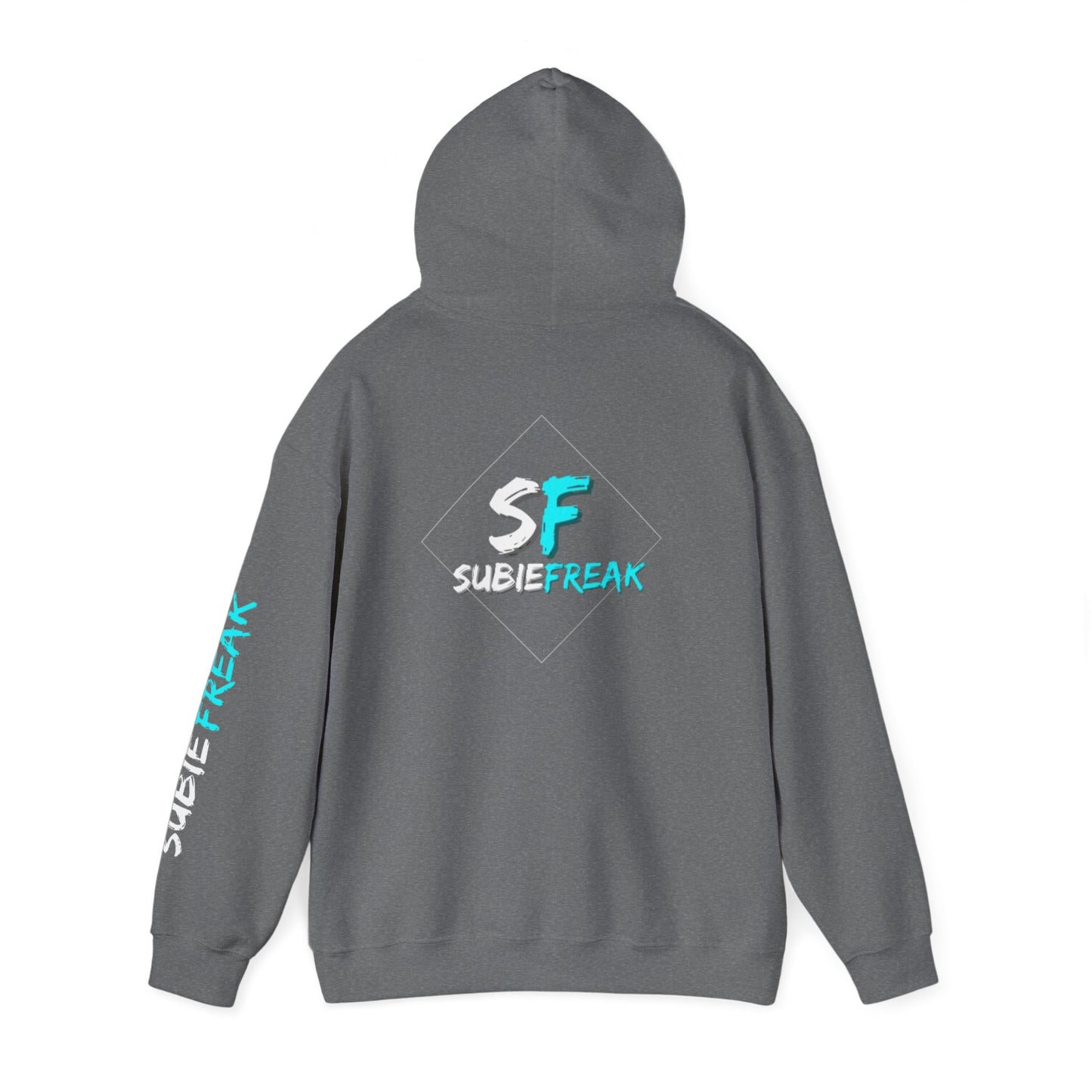SubieFreak Hyper Teal Letter Graphic Hoodie