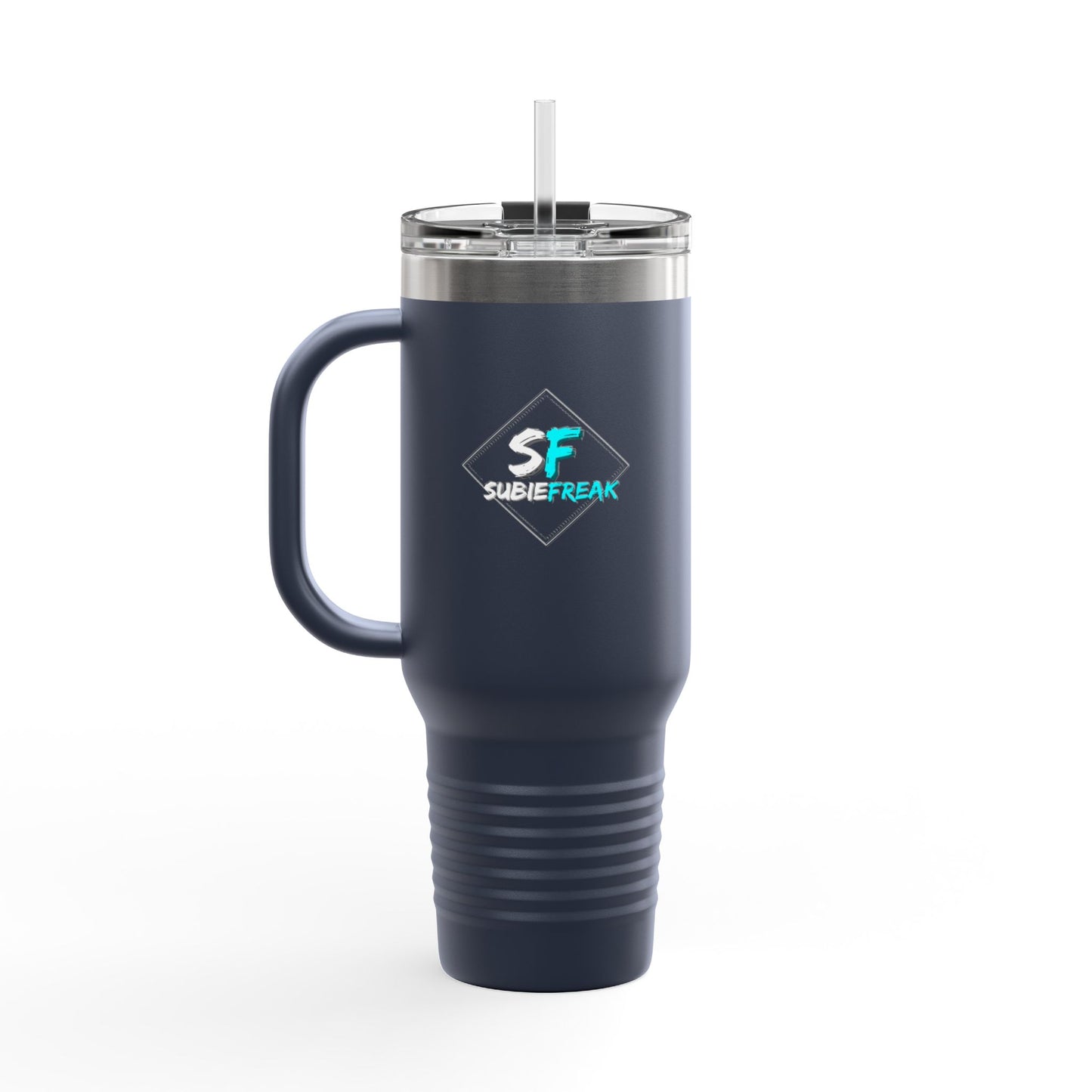 SubieFreak Teal logo 40oz Travel Mug for Hot & Cold Drinks