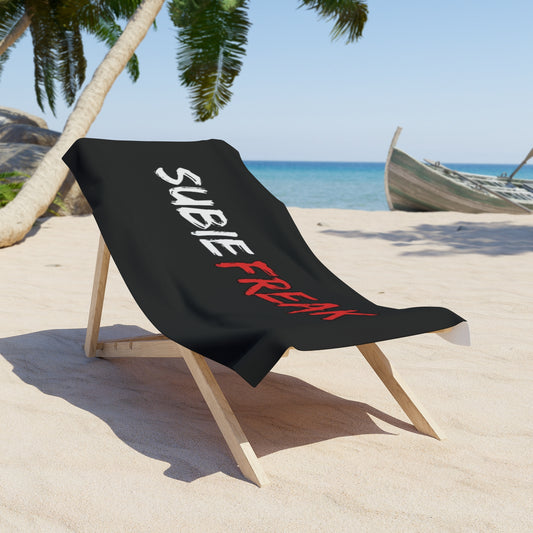 SubieFreak Red Letter Beach Towel