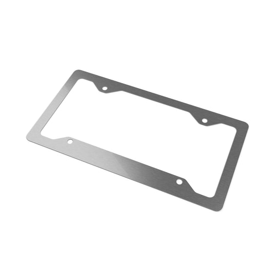 Metal License Plate Frame - Subie Freak Red Letter
