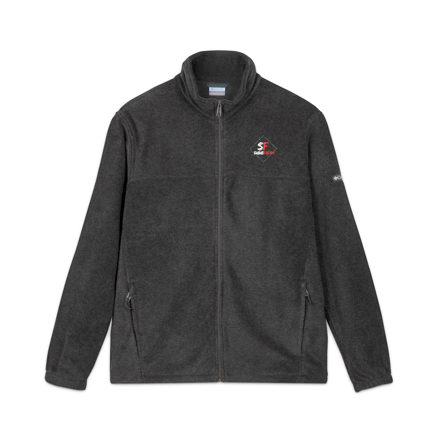 SubieFreak Red Letter Columbia Fleece Jacket - Embroidered Winter Layer
