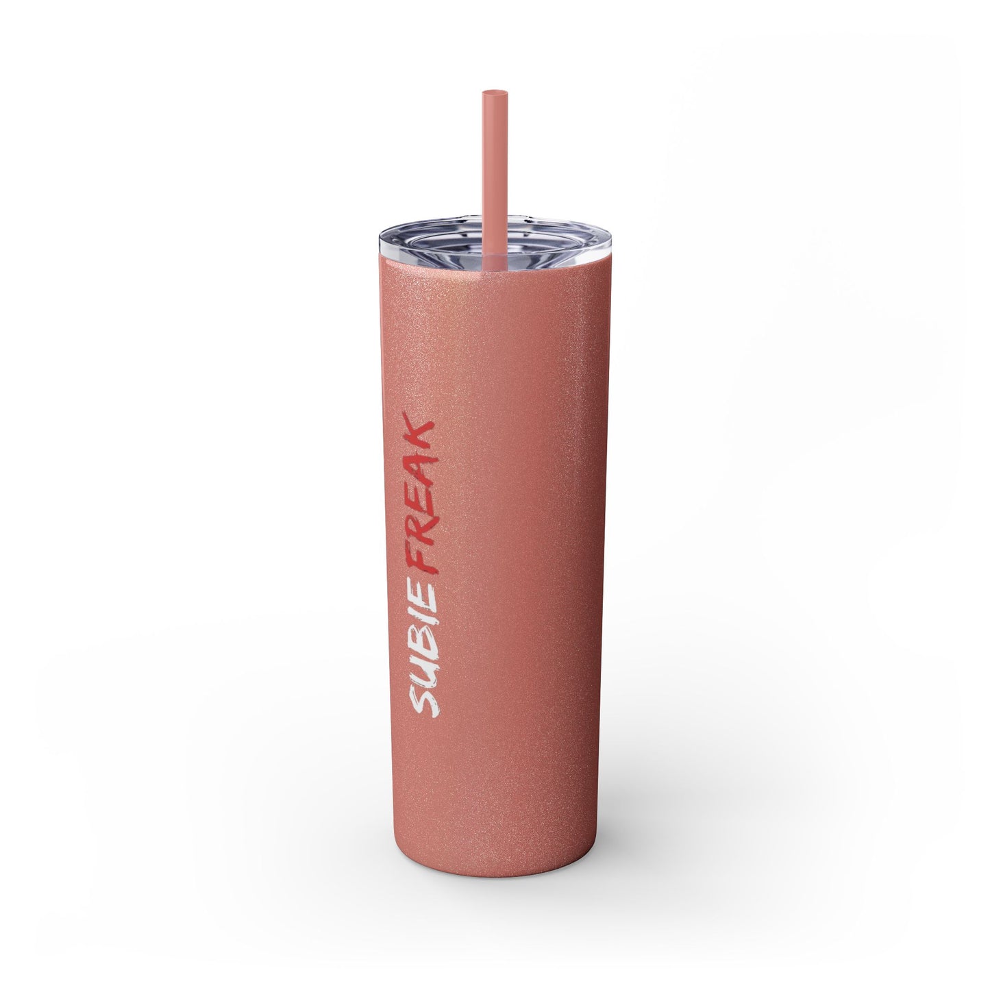 SubieFreak Red Lettering Tumbler: Cool 20oz Travel Mug