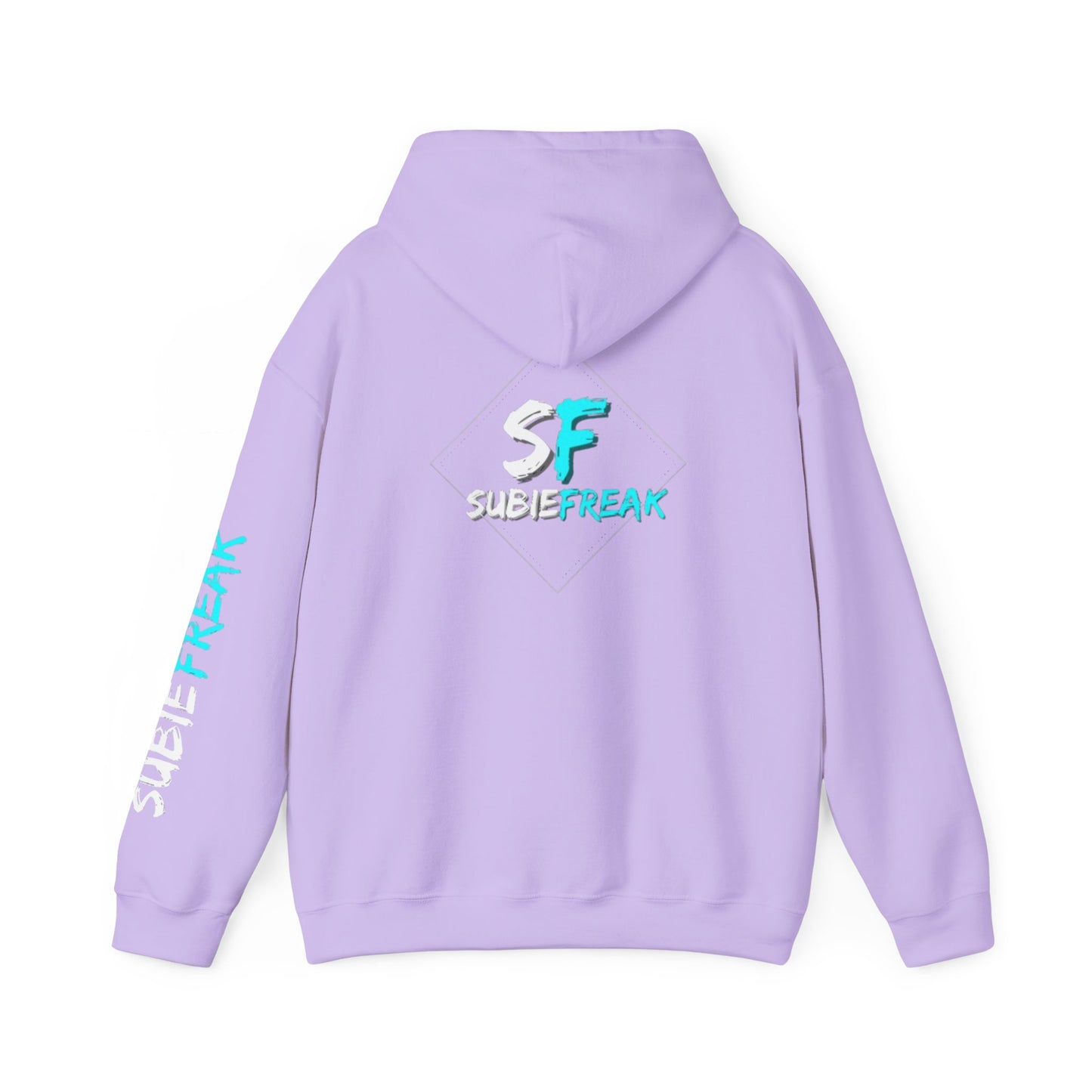 SubieFreak Hyper Teal Letter Graphic Hoodie