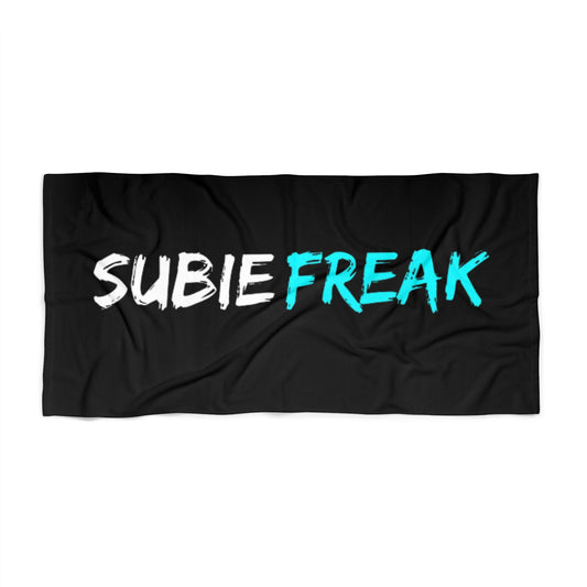 SubieFreak Hyper Teal Beach Towel