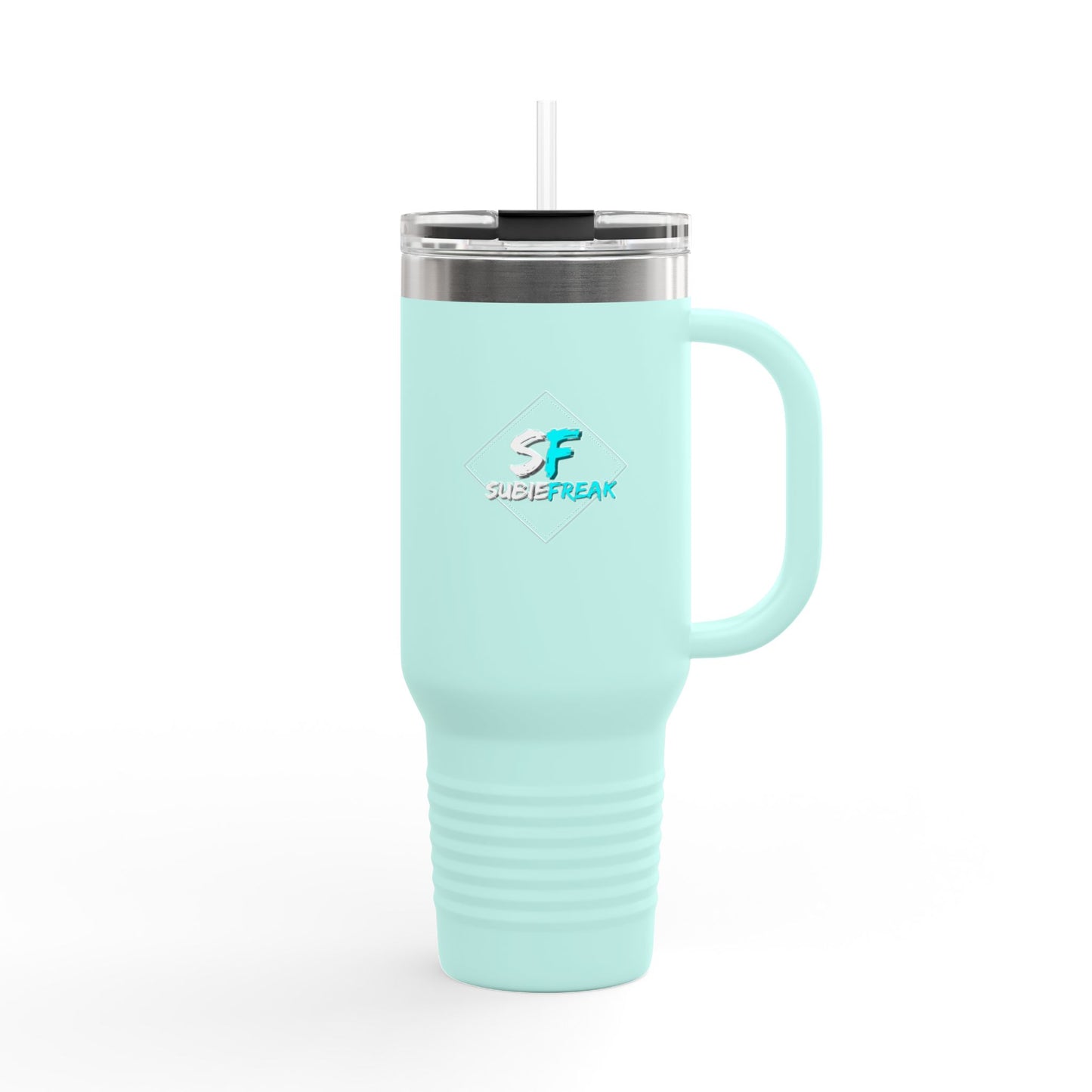 SubieFreak Teal logo 40oz Travel Mug for Hot & Cold Drinks