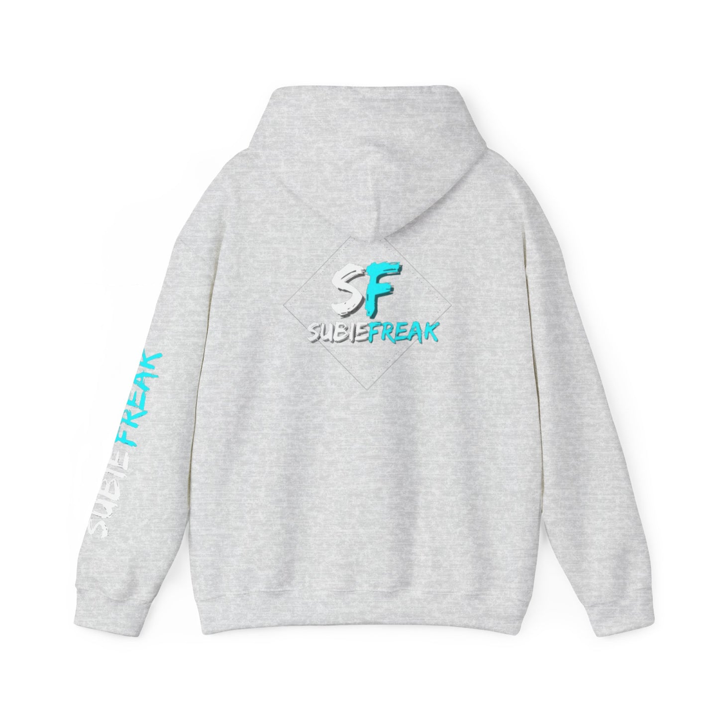 SubieFreak Hyper Teal Letter Graphic Hoodie