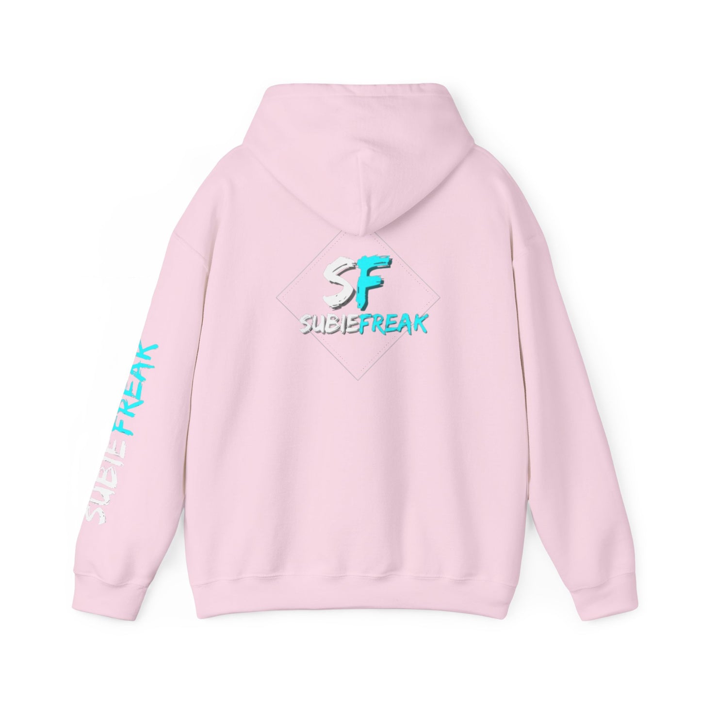 SubieFreak Hyper Teal Letter Graphic Hoodie