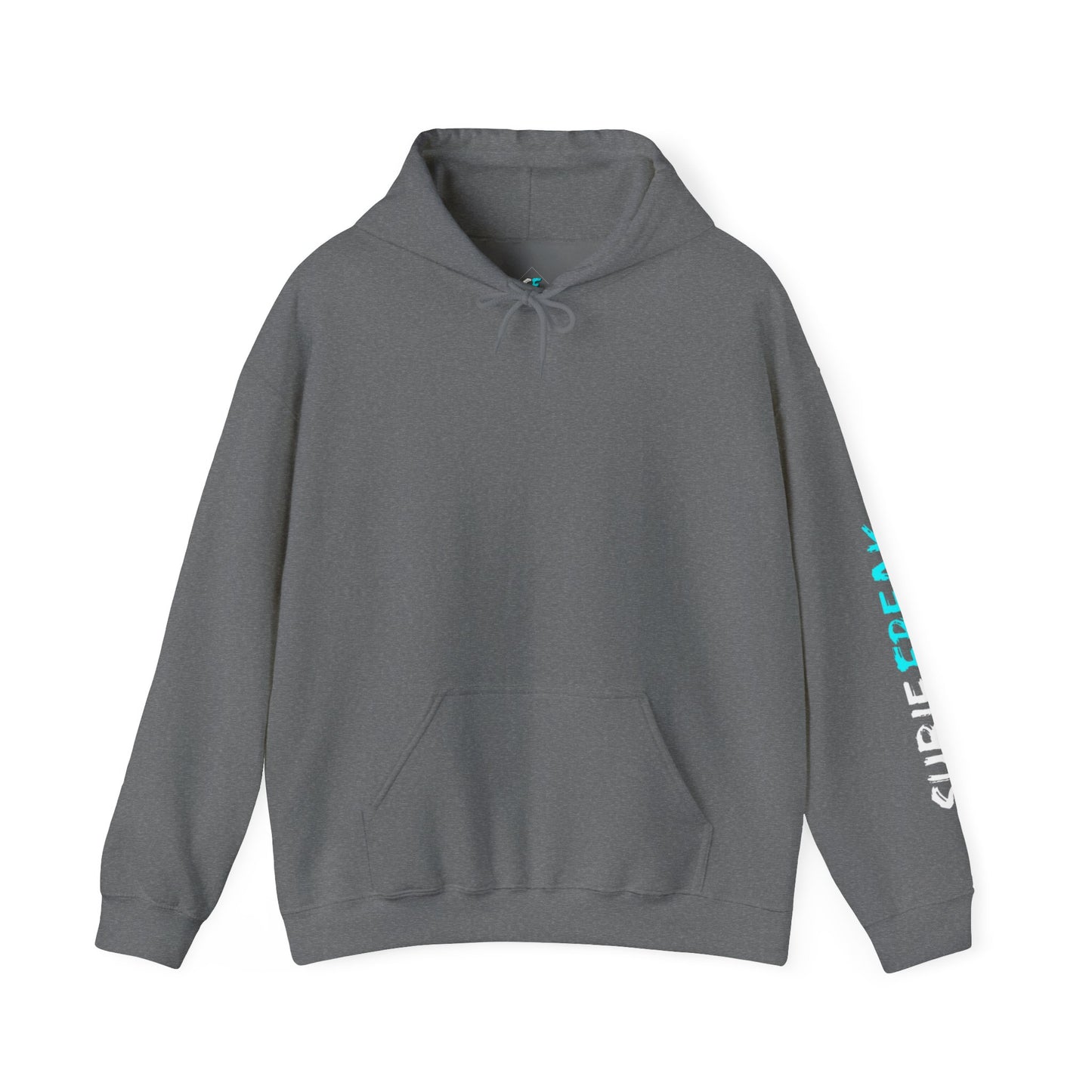 SubieFreak Hyper Teal Letter Graphic Hoodie