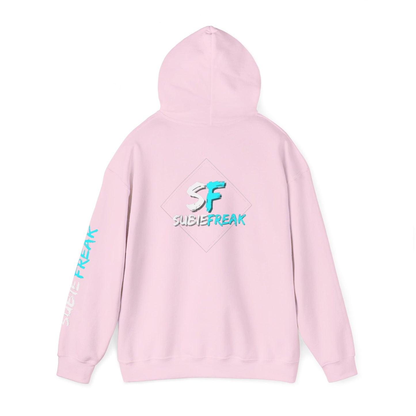 SubieFreak Hyper Teal Letter Graphic Hoodie