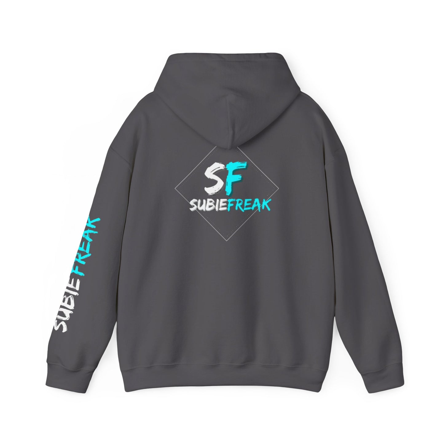 SubieFreak Hyper Teal Letter Graphic Hoodie